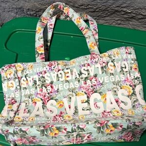 Robin Ruth Las Vegas Floral Tote - Green and Pink